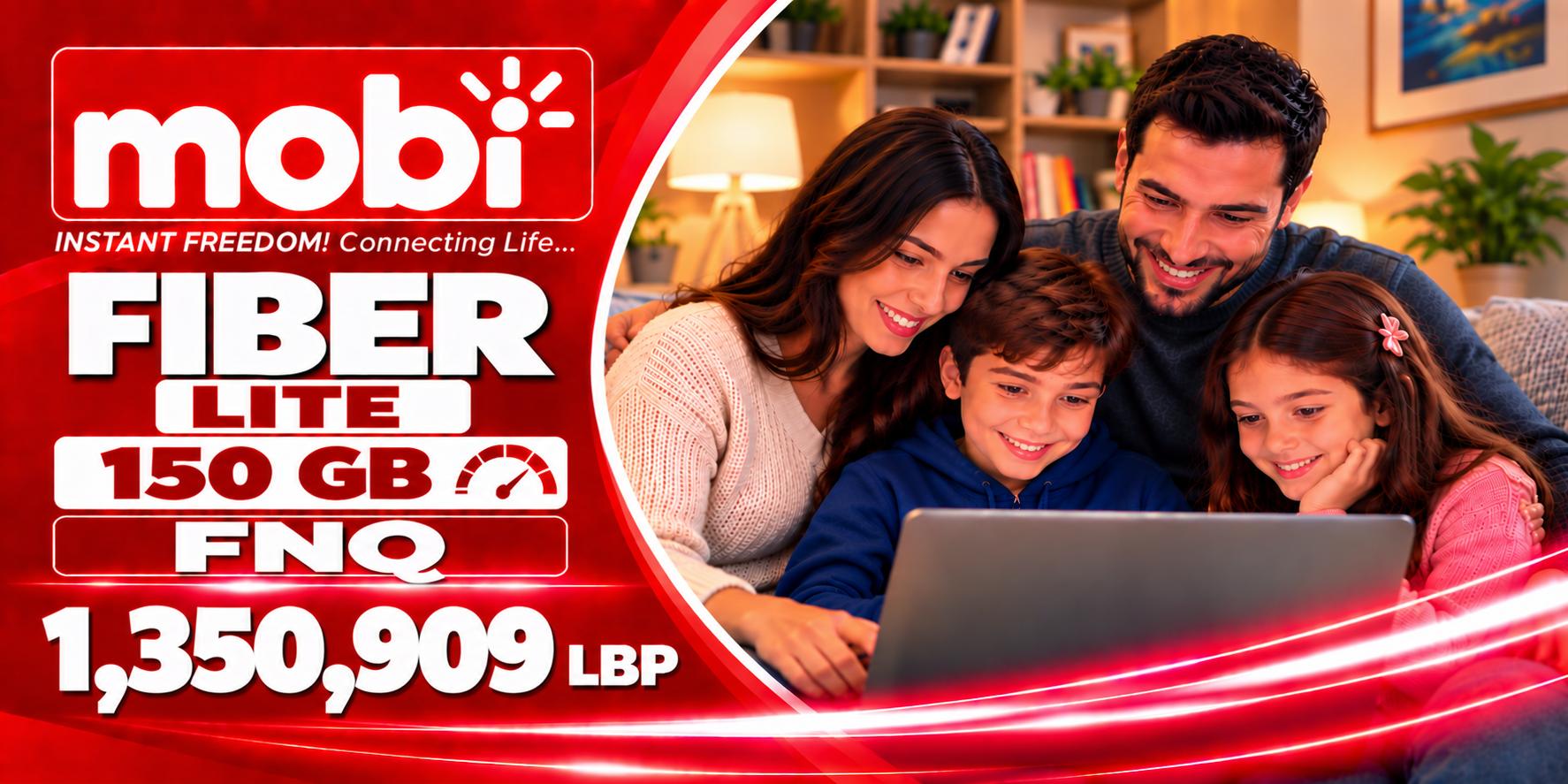 MOBI FIBER LITE 150 GB